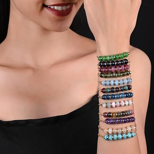 Miniatura 5 de Gempires Green Aventurine Beads Bolo Bracelet - Adjustable Bracelet for Women with Gold Plating (Aventurine)