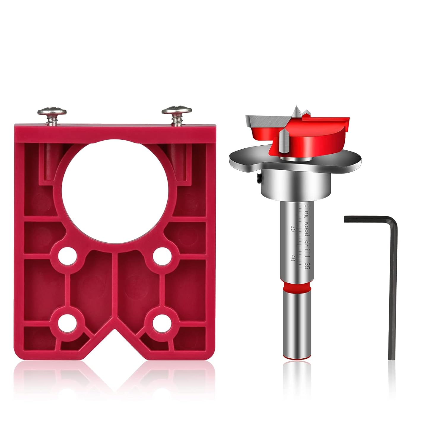 Hakkin Hinge Jig 35mm Door Hinge Jig Drill Guide Concealed Hinge Jig