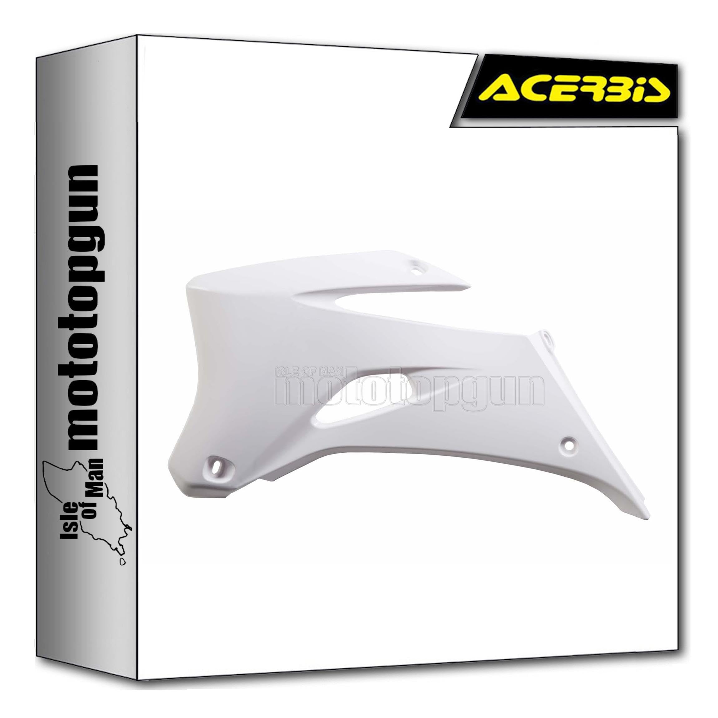 Ouïes de radiateur Acerbis blanc pour Yamaha WRF 450 2007-2010 - 4