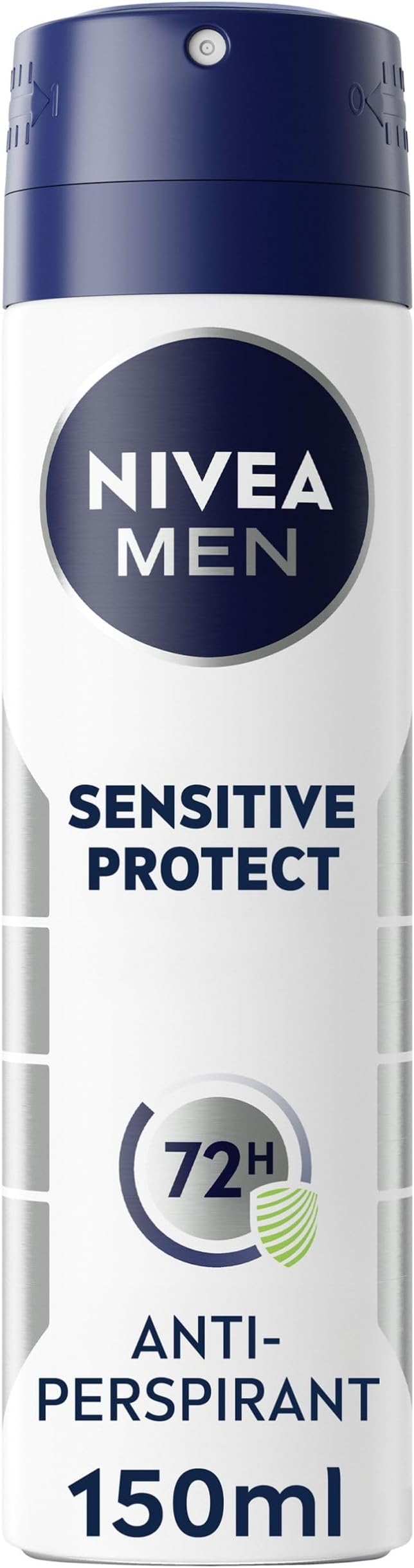 NIVEA Men Sensitive Protect Spray (150ml), Reliable 48H Protection Anti-Perspirant for Men, Gentle Deodorant Spray for Sensitive Skin