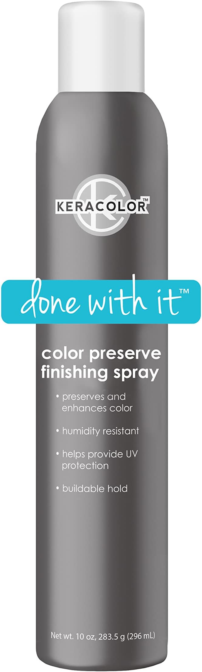 Color Preserving Finishing Hair Spray, Keratin Infused UV Protection, Color Enhancement, Buildable Hold, 10 Fl Oz