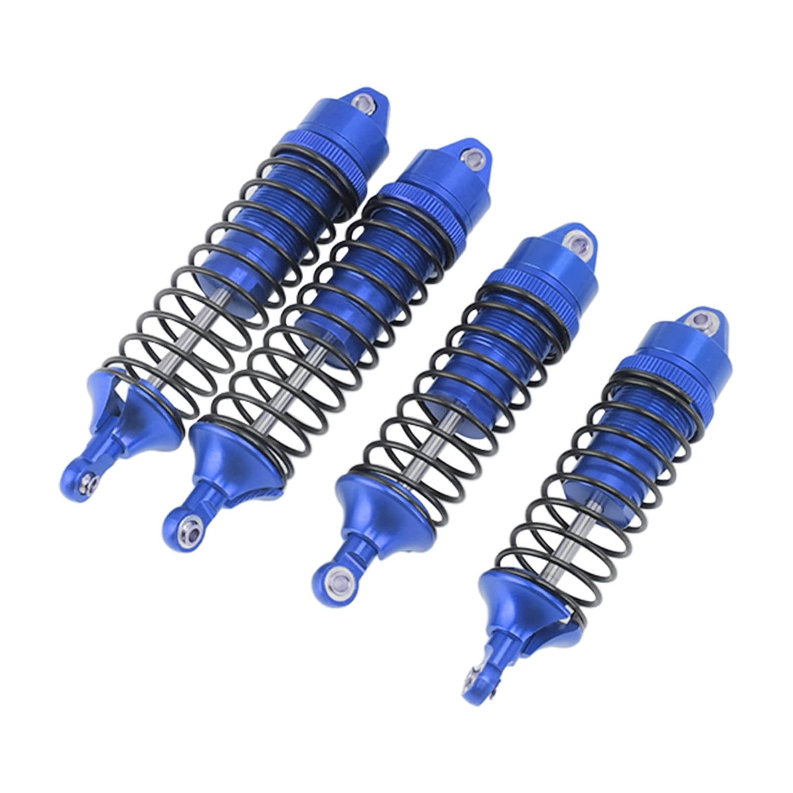 4 szt. Przedni tylny amortyzator Sprężyny ze stopu aluminium Akcesoria do amortyzatorów Amortyzacja Pasuje do samochodu SLASH 1/10 RC do gier i zawodów na świeżym powietrzu (Blue)