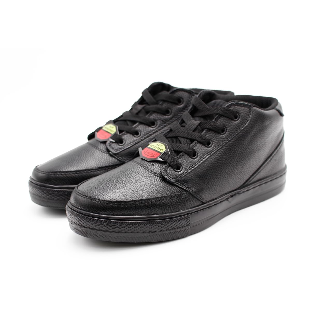 Laforst Mens Genuine Leather Upper Black Lace Up Ankle Nonslip Shoe 9.5