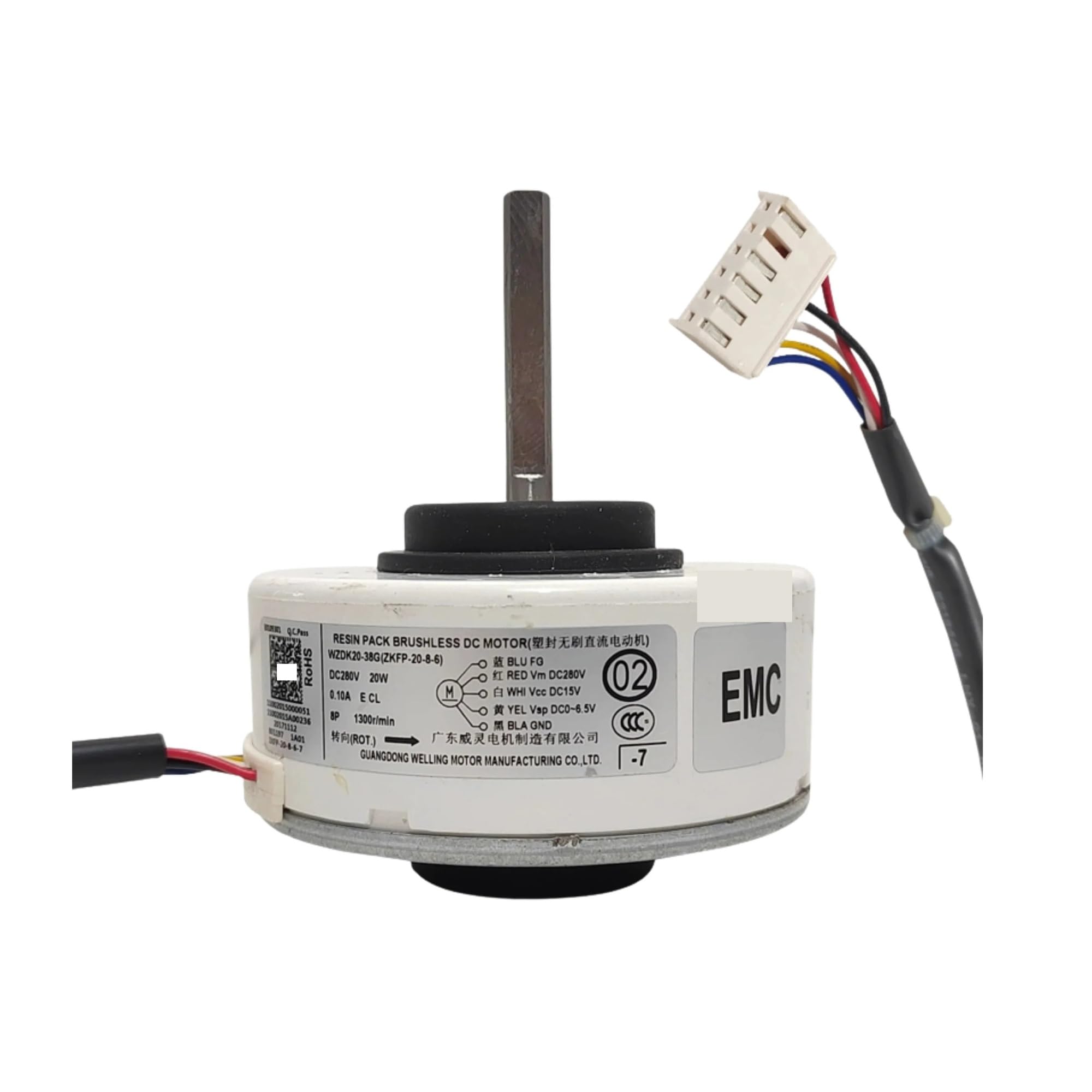 1 Stück for Inverter-Klimaanlage DC bürstenloser interner Motor WZDK20-38G (ZKFP-20-8-6)