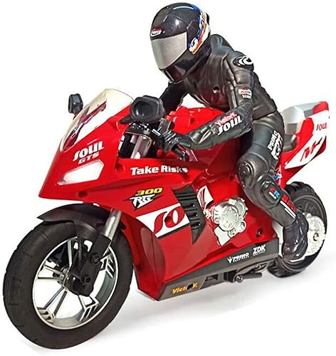 Motocicleta a control remoto, escala 1/6 de 360°, rotación de 360°, juguete de motocicleta, auto equilibrio de alta velocidad, motocicleta de