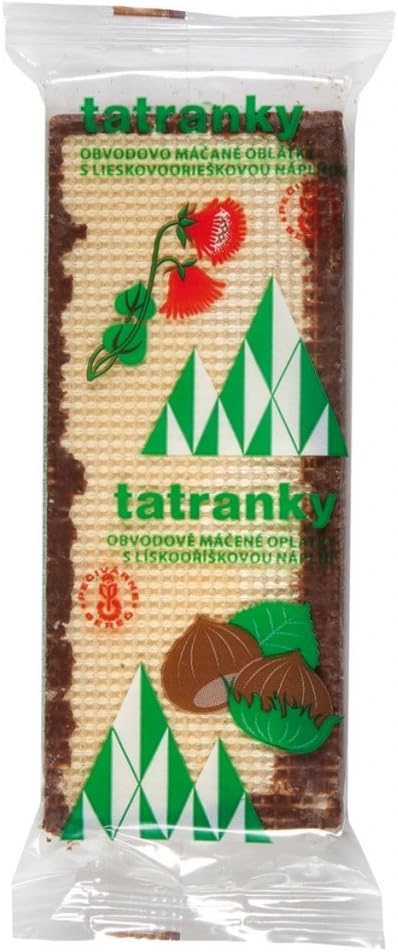 Tatranky Hazelnut 5-pack 5x33g/5x1 oz Wafer with Hazelnut Filling