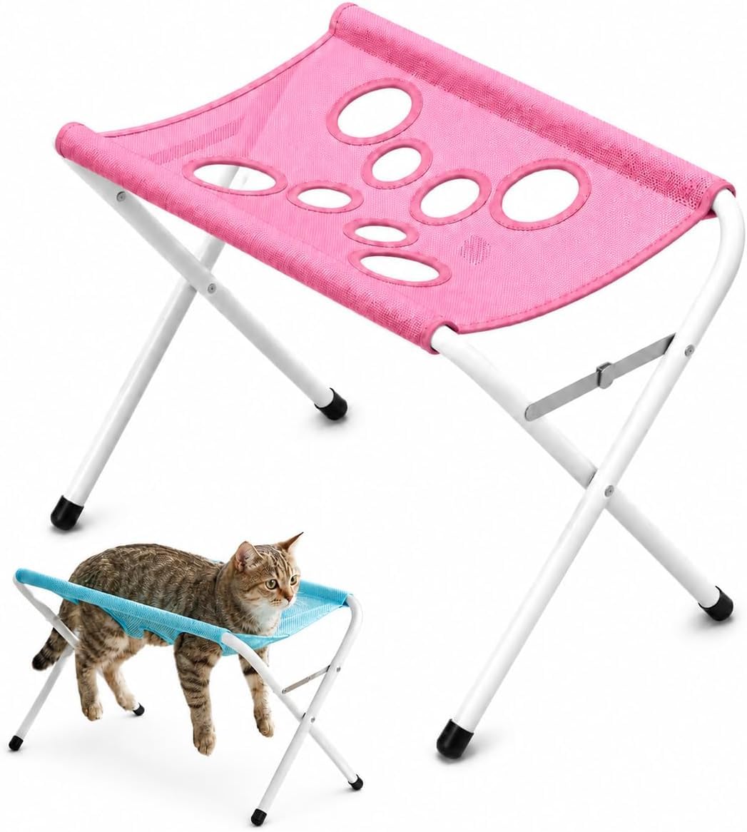 Dog Bath Tub - Foldable Elevated Pet, Wash Station Portable,Grooming Tub Indoor Outdoor Use For Small Medium Dogs Cats | Non Slip Duŗable Lightweight Easy Clean Pet Bathing Solution TravelUse,Pink
