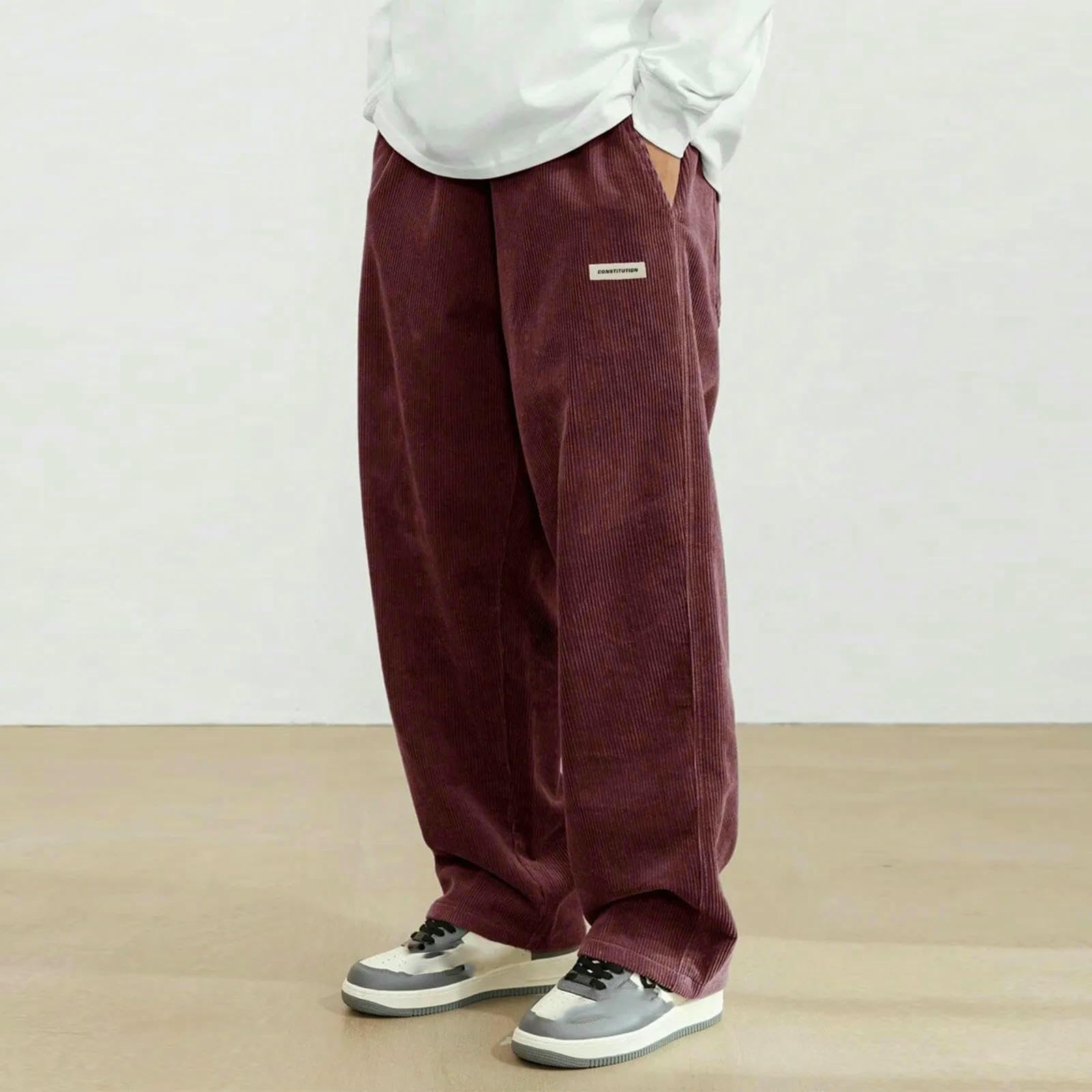 Pantaloni da jogging da uomo, per primavera, autunno, per il tempo libero, per l'inverno