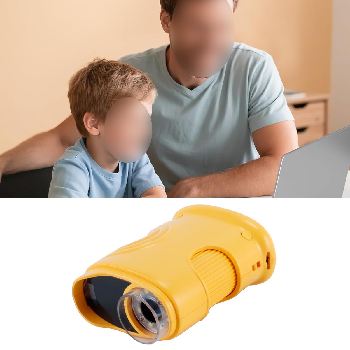 Cyfrowy mikroskop ręczny 1000x z kamerą 2 MP, funkcją zdjęć i filmów, akumulatorowy mikroskop do edukacji naukowej