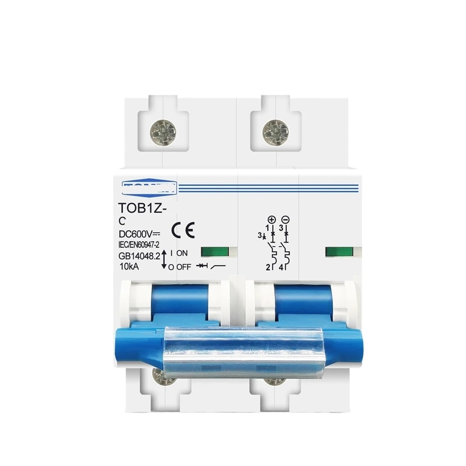 Sezionatore Generale Batteria Curva C 2P DC 600V 125A 100A 80A Interruttore magnetotermico Adatto for impianti fotovoltaici(100A)