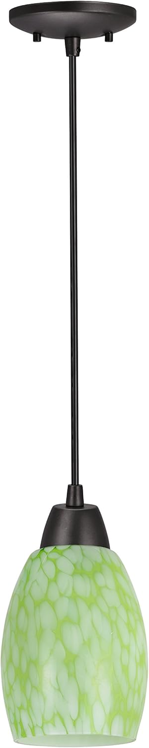 Aspen Creative 21037-21A One Hanging Socket Mini Pendant Kit in and 4' of SVT Cord Light Accessory, 1, Oil Rubbed