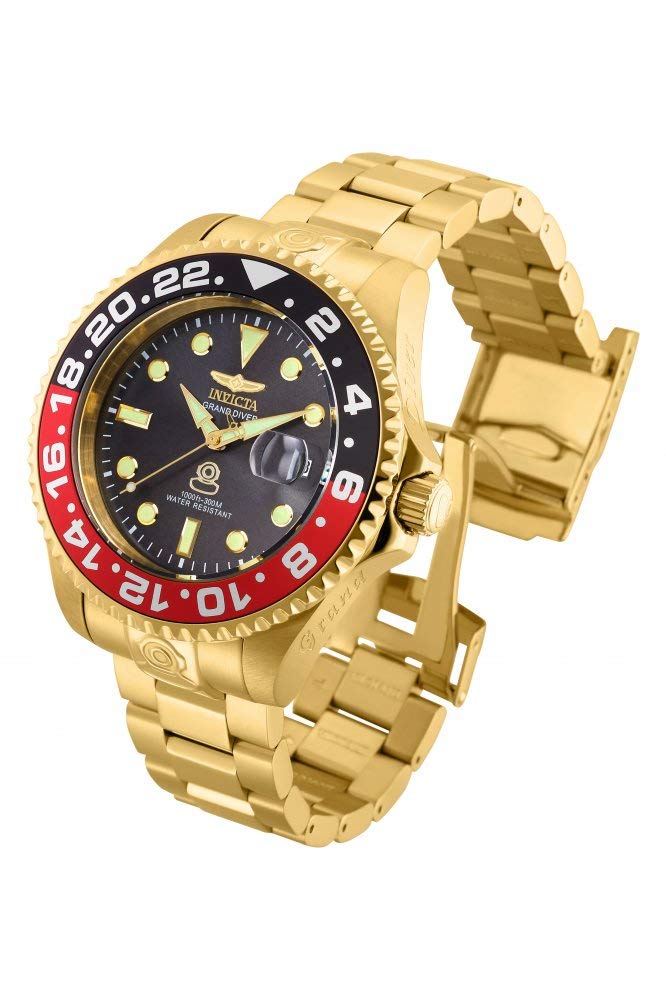 Image secondaire de INVICTA Pro Diver 27970 Montre Homme - Entanche - Analogique - Mouvement Automatique - Acier Inoxydable avec Cadran Noir - 47mm