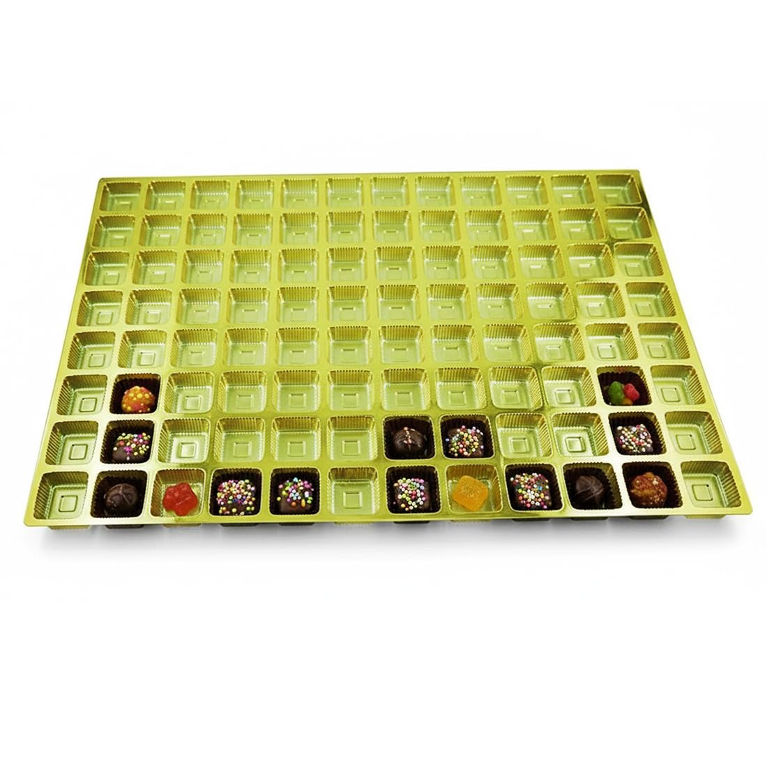 96pc Golden Chocolate Mould Tray - Luxury Packaging -1