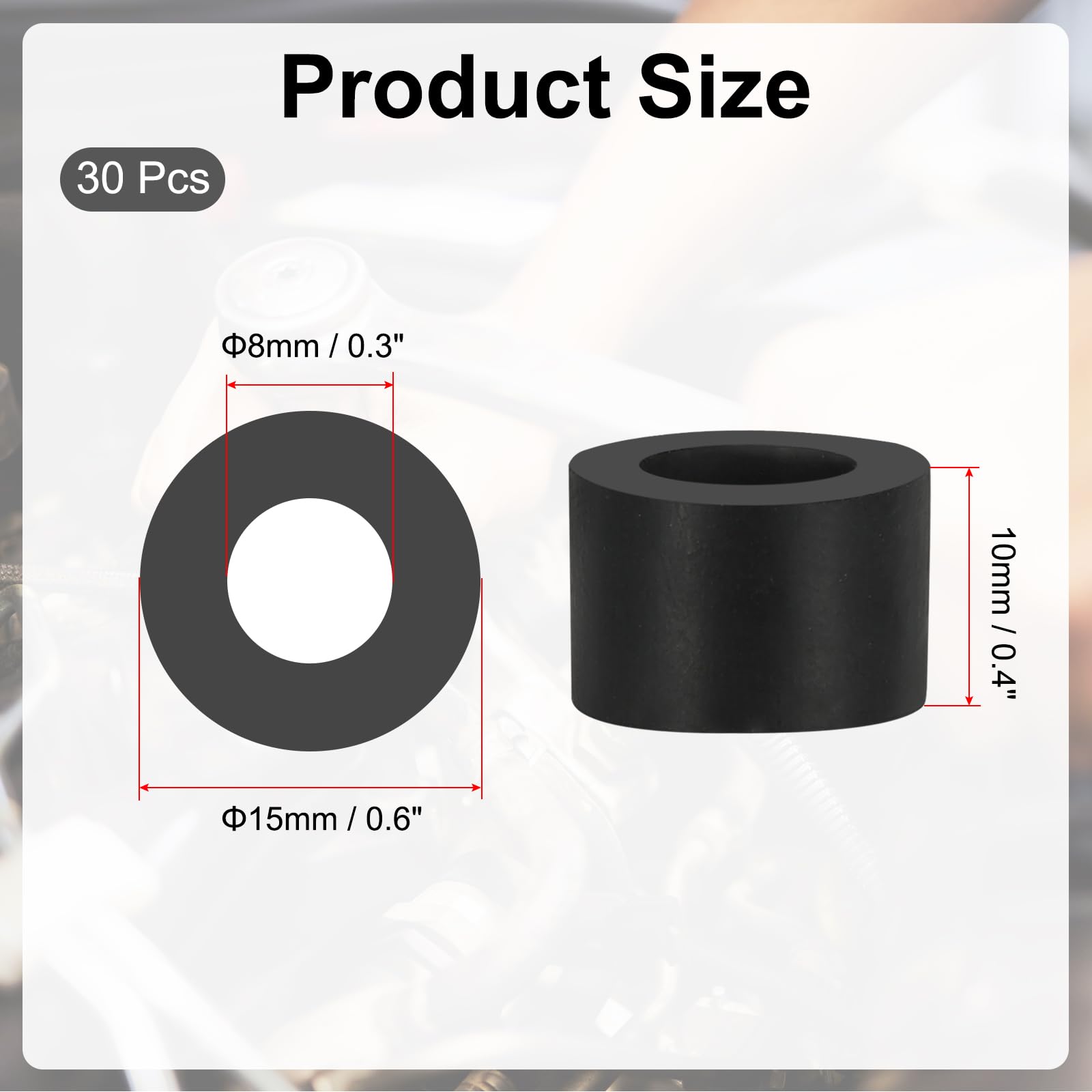 PATIKIL Multi Purpose Rubber Spacer - Image 2
