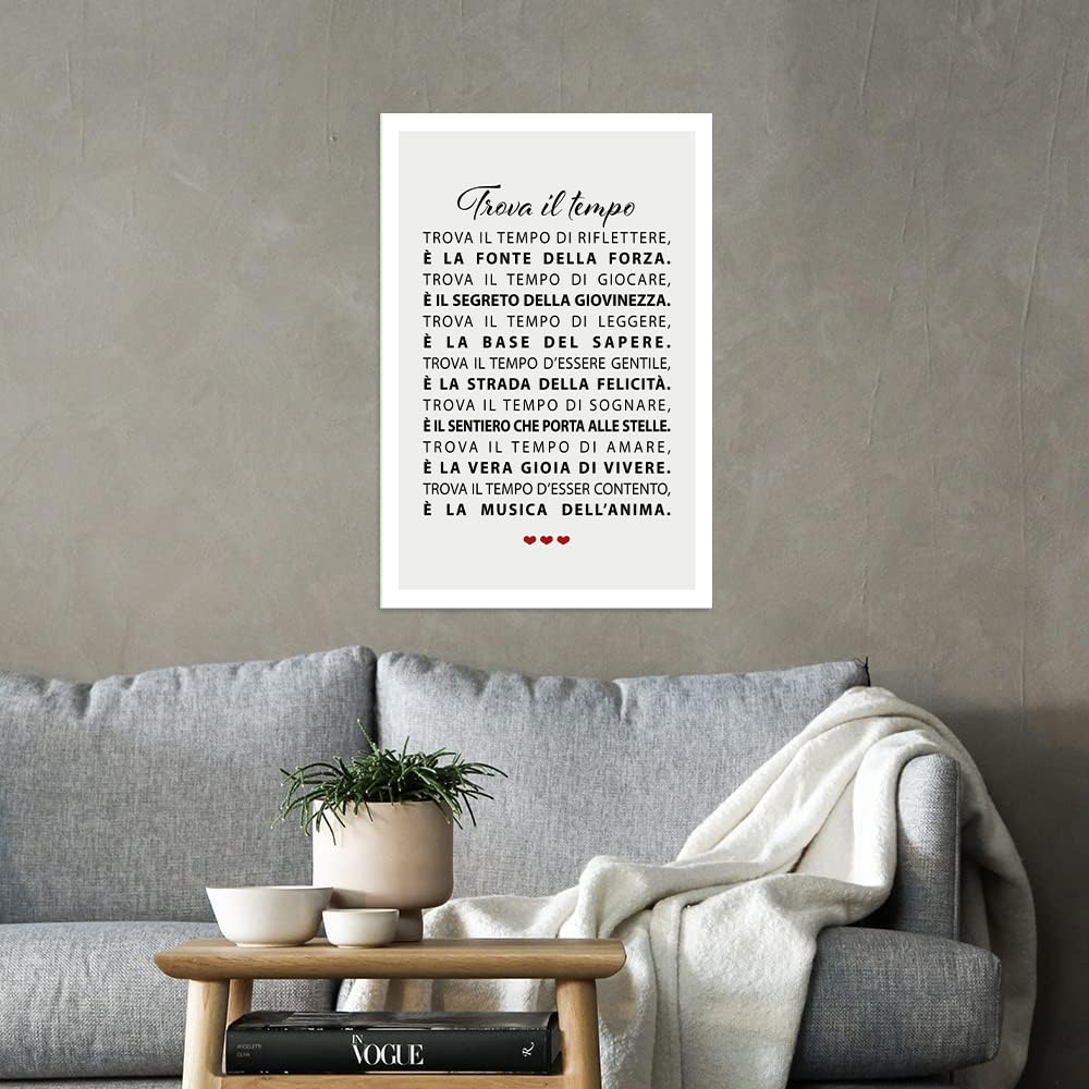 Stampa Artistica Motivazionale 'I've Learned That' - Quadro Con Cornice 30x38cm Per Soggiorno