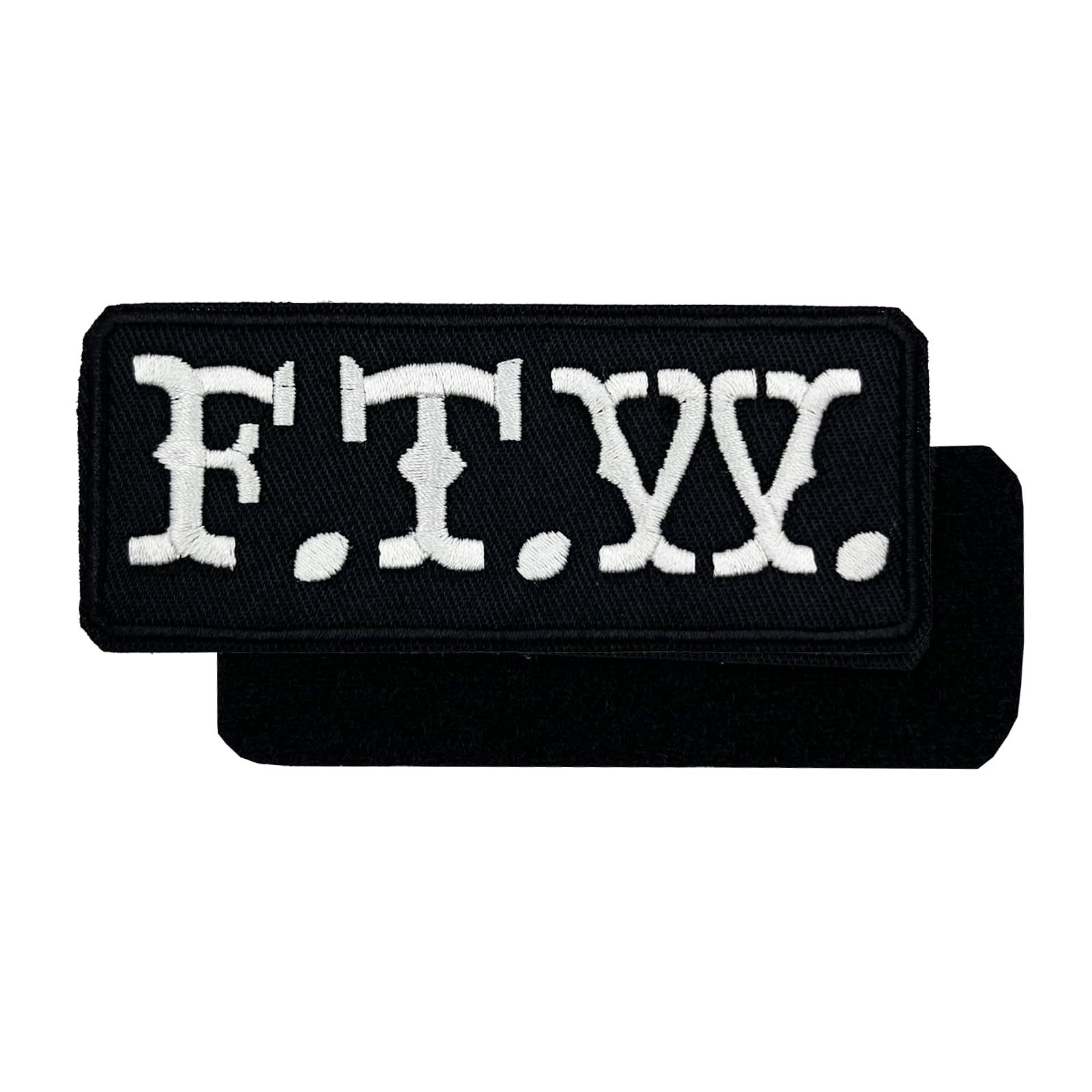 4'' Funny Tactical Patch, FTW Embroidered Hook and Loop Patch for Backpack