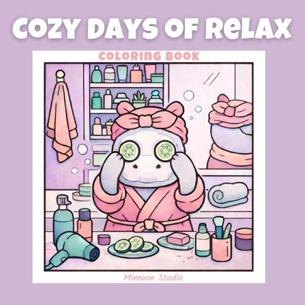 Cozy Days of Relax: A Coloring Book for Stress Relief