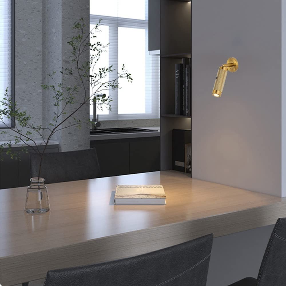 Regulowana Lampa ścienna Led, Aluminiowa, Chroniąca Oczy