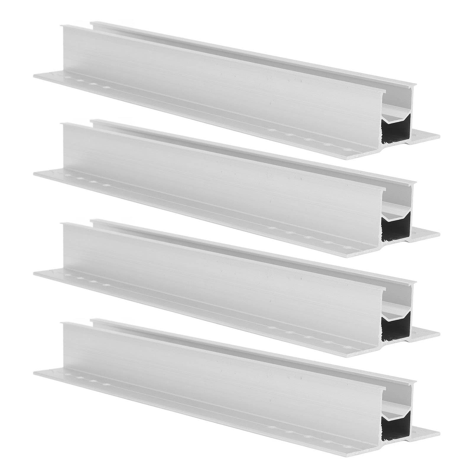 Zestaw wsporników paneli słonecznych, stop aluminium, odporny na 300 mm, dach stojący