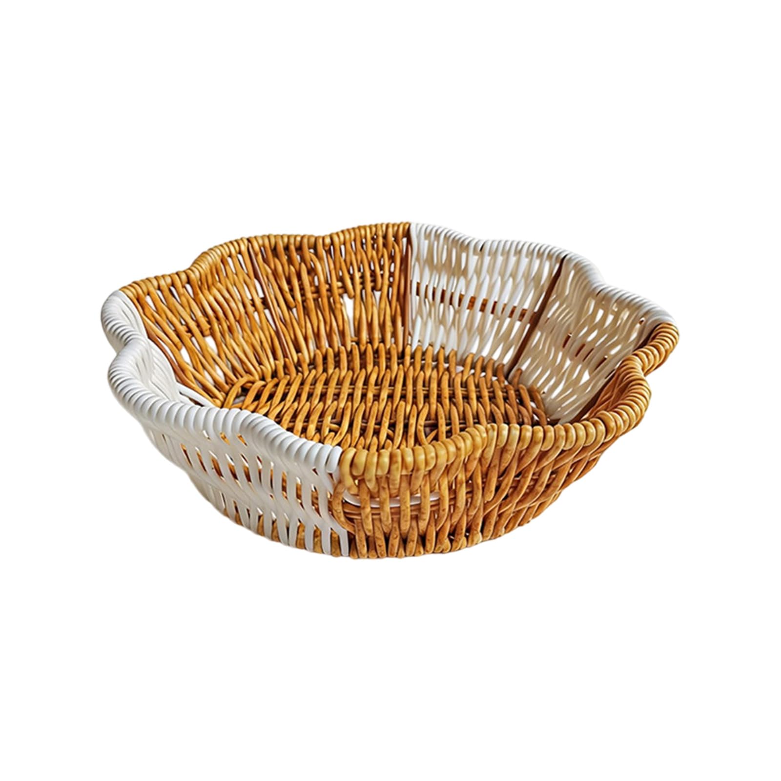 ZBIianxer Modern Tone Fruit Tray for Snacks Desserts Sturdy PP Dividers Easy PP Fruit Bowl