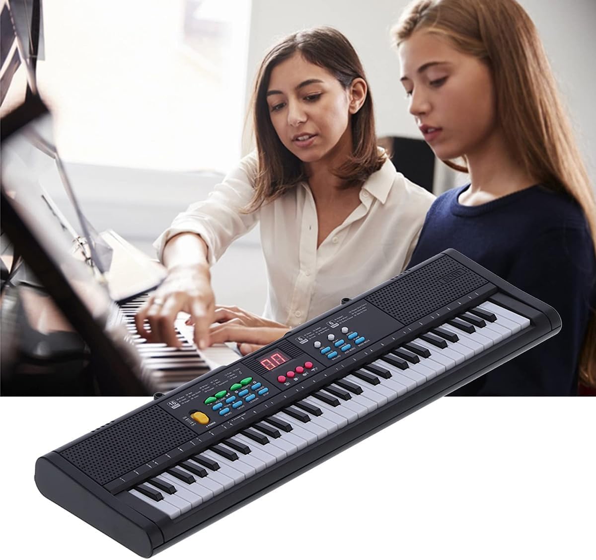 Amazon | 電子ピアノ 61鍵 子供用電子キーボード 61鍵/6デモソング/16