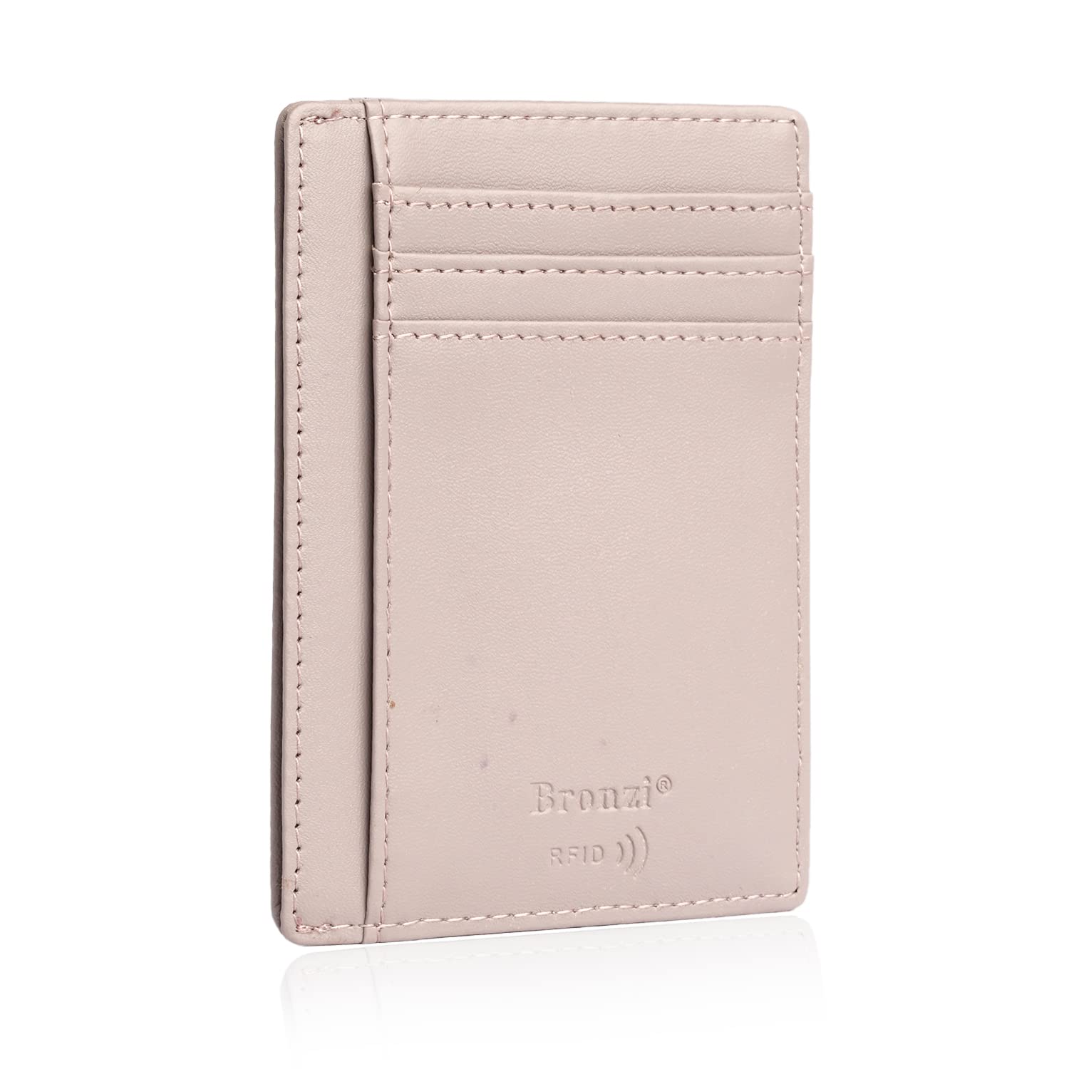 Bronzi® Portafoglio Uomo Slim Piccolo | Portacarte Uomo Donna Portatessere Porta Carte Di Credito | Portafogli Mini Protezione RFID con Portamonete | Box Regalo - Brand Italiano
