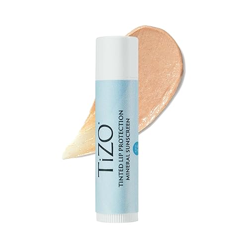 TiZO Protección de labios | Tintado | Protector solar de amplio espectro | Protección UVA/UVB | Para todo tipo de piel | Dióxido de titanio y óxido