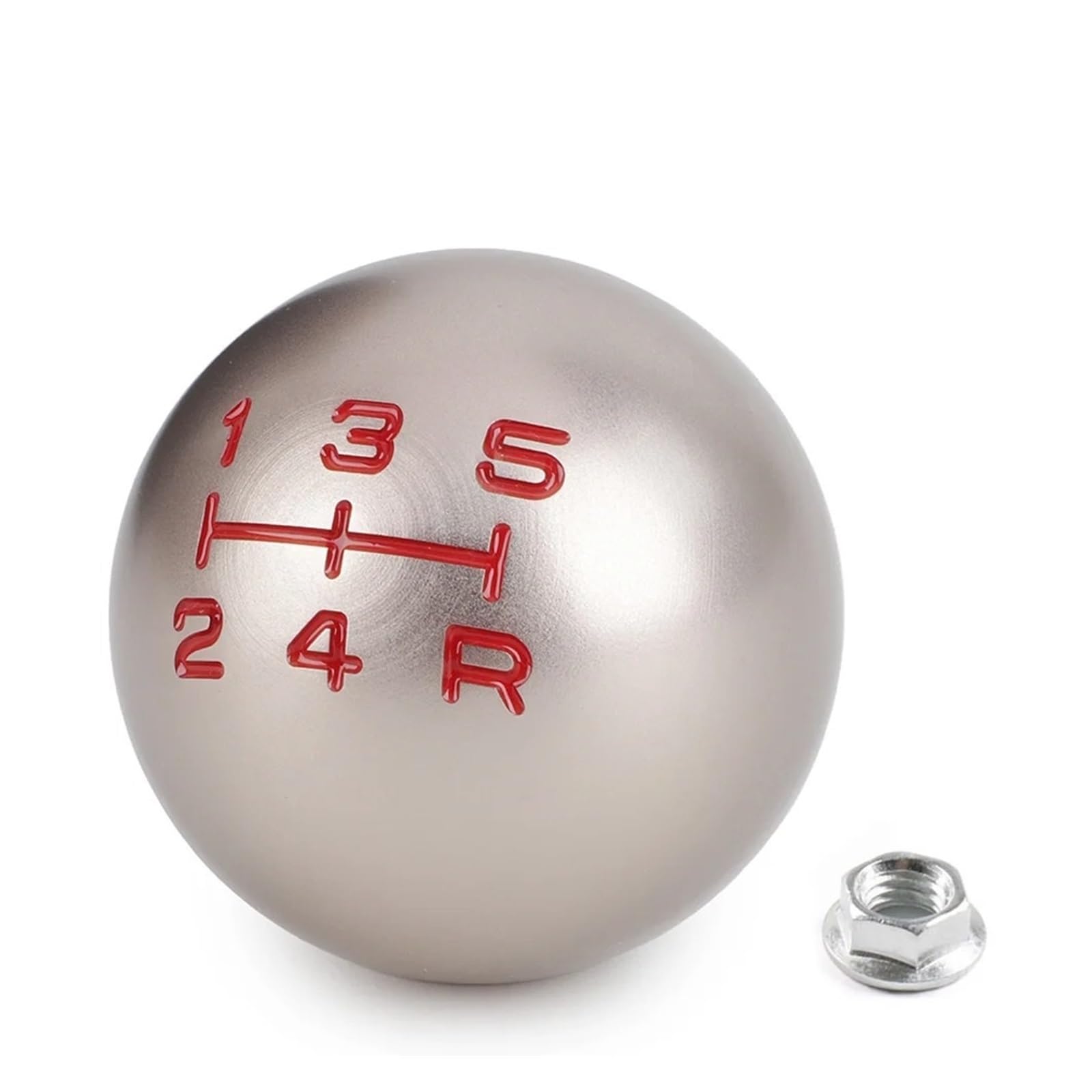 Dajmsuy 5Speed Champagne 5/6 Speed Aluminum Matte Ball Shape Shift Gear Knob M10*1.5 Car Gear Shift(5Speed Champagne)