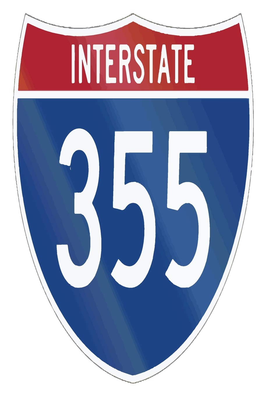 Interstate 355: 6x9 College Ruled Line Paper 150 Pages