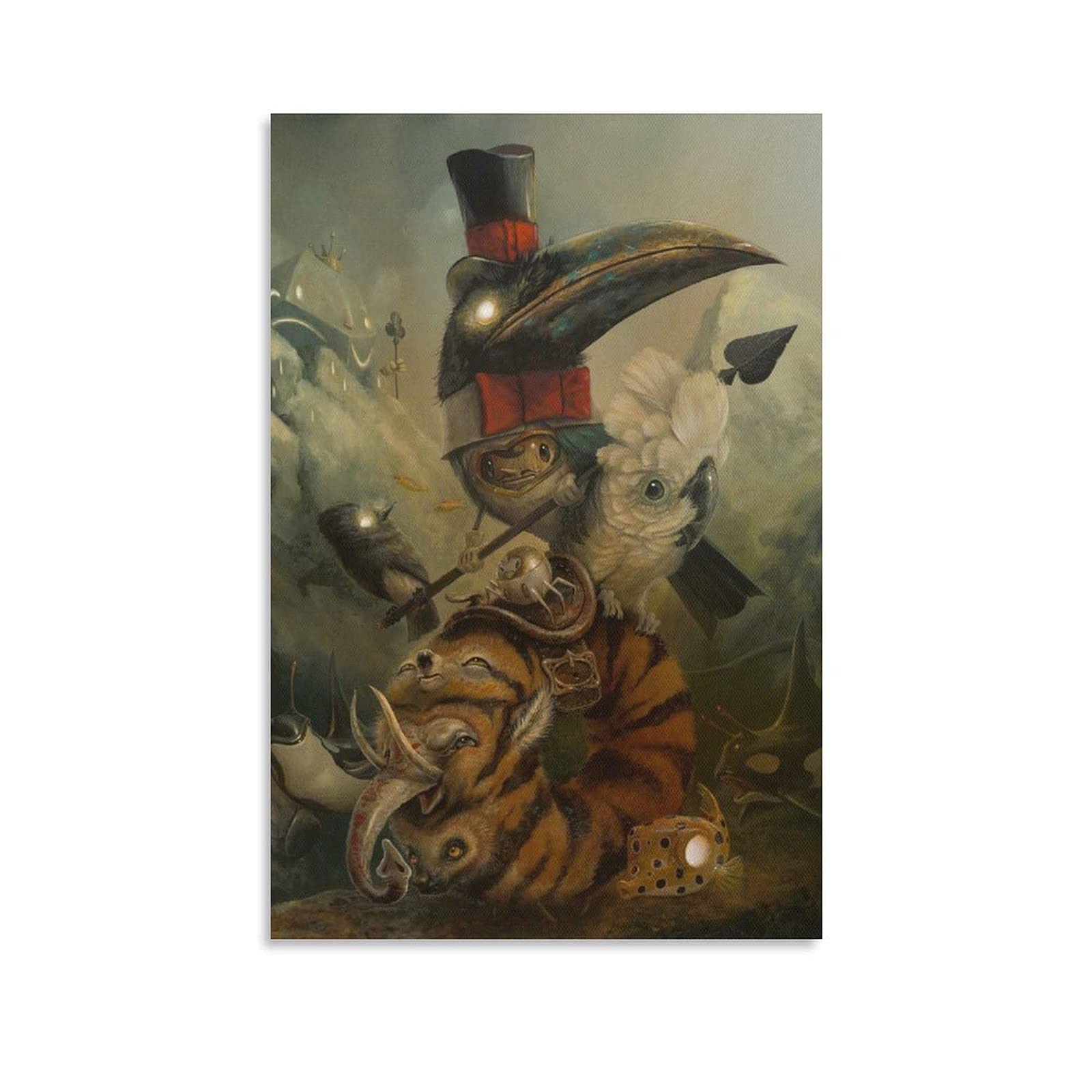 GUOPENGFEI Greg Simkins Fantasy Artwork 9 Art Poster Canvas Painting Decor Wall Print Photo Gifts Home Modern Decorative Posters Framed/Unframed 12x18inch(30x45cm)