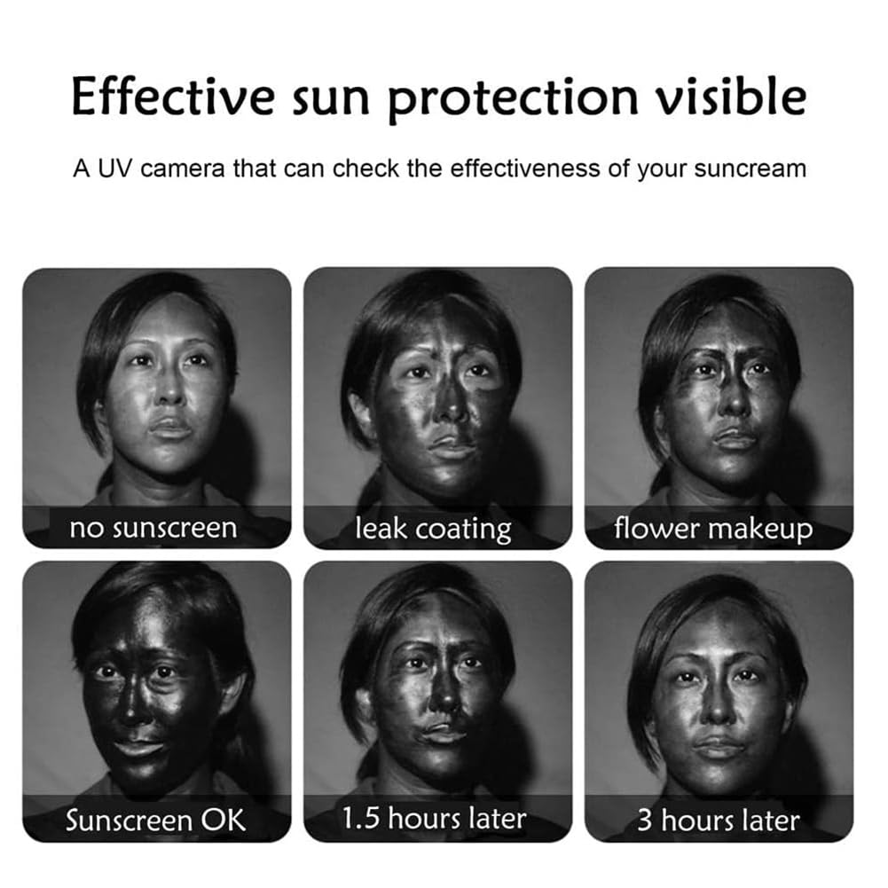 Mini-UV-Kamera für Type-C-Handys Zur Sonnenschutzsichtprüfung für das Gesicht, Tragbar für Sonnenschutztests.