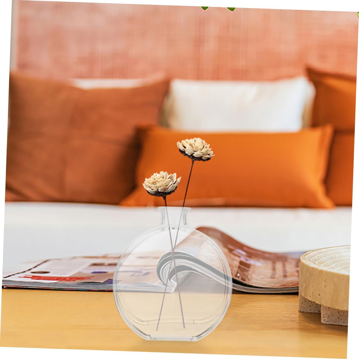 IMIKEYA 5sets Diffuser Bottle Glass Storage Container Seal Elegant Fragrance Dispenser for Home Office Decor