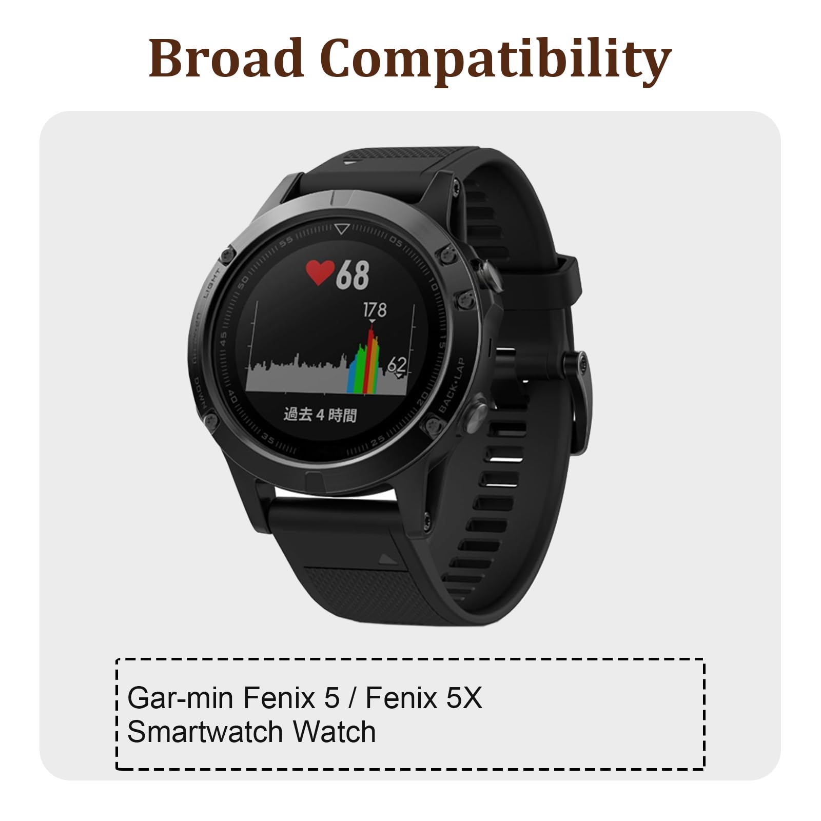 Batteria di ricambio 361-00097-00 ASDB402334-P1 compatibile con Gar-min Fenix 5 / Fenix 5X Smartwatch Watch