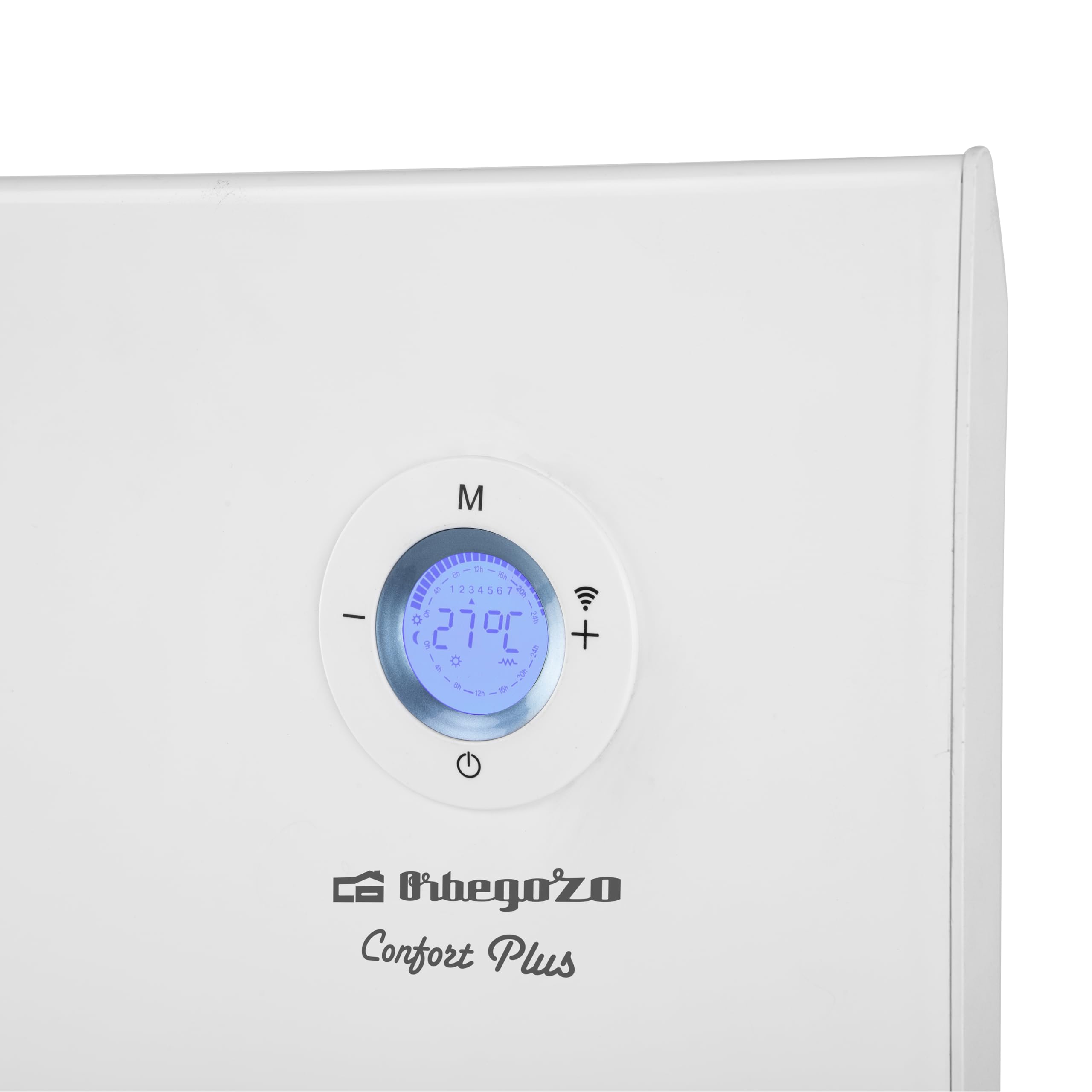 Orbegozo REW 1500 - termowentylator, cyfrowy, Wi-Fi, 1500 W, cyfrowy wyświetlacz LCD, programowalny, bezprzewodowe połączenie za pomocą aplikacji Orbegozo