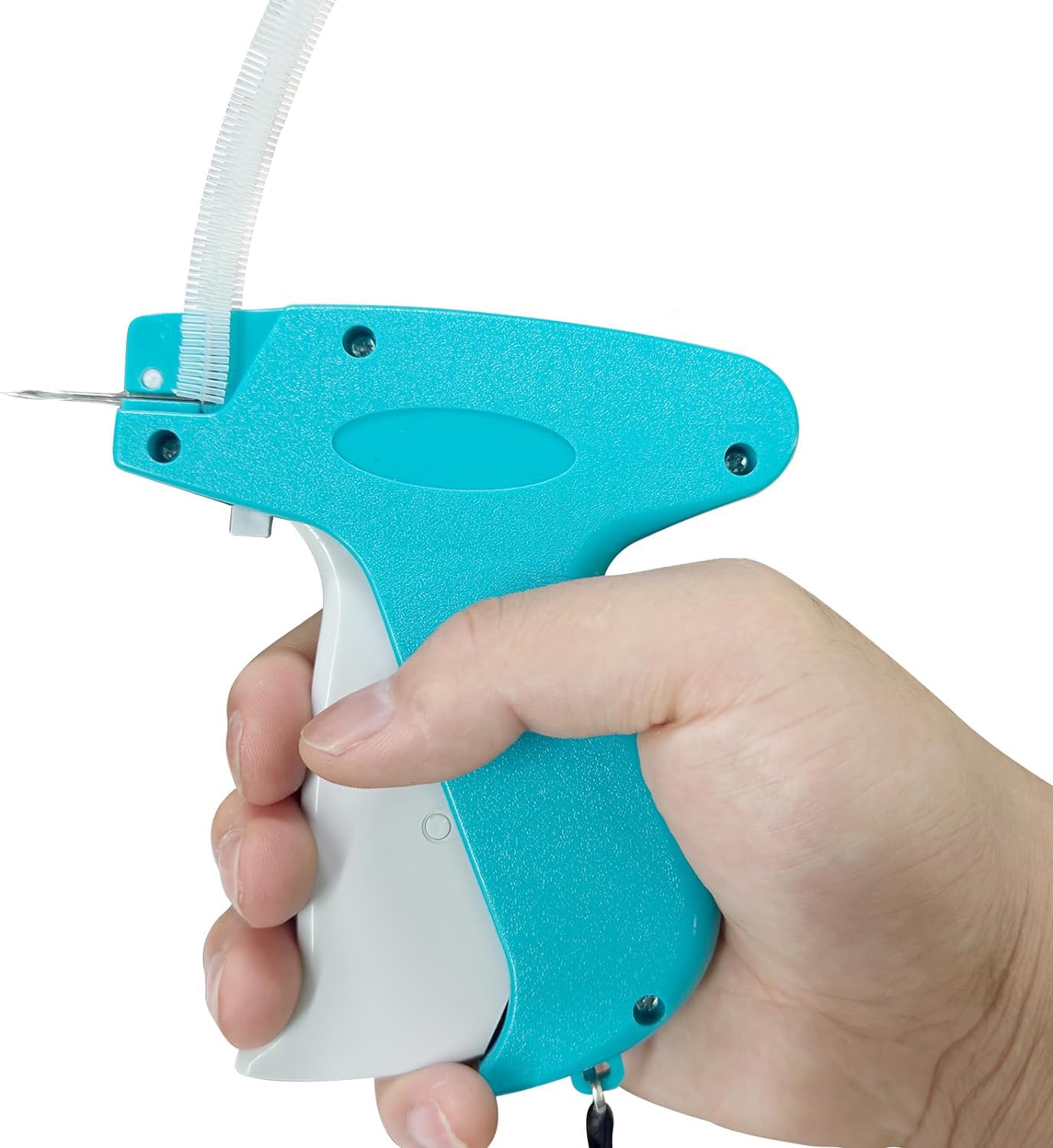 Quick Clothing Fixer, Tag Attacher Gun Kit for Clothes Labeler, Mini Stitch Hemming Gun for Clothes, Micro Tagging Stitch Tool for Clothing with 5 Needles, 2000 Fastners