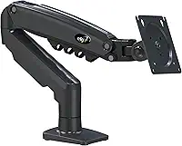 ELG, F80N, Suporte Articulado de Mesa, Pistão a Gás, Design Compacto e Retrátil, Ergonômico, Monitores 17'' a 35'', 2kg a 9kg, Preto