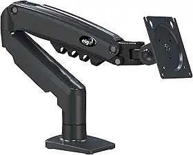 ELG, F80N, Suporte Articulado de Mesa, Pistão a Gás, Design Compacto e Retrátil, Ergonômico, Monitores 17'' a 35'', 2kg a 9kg, Preto