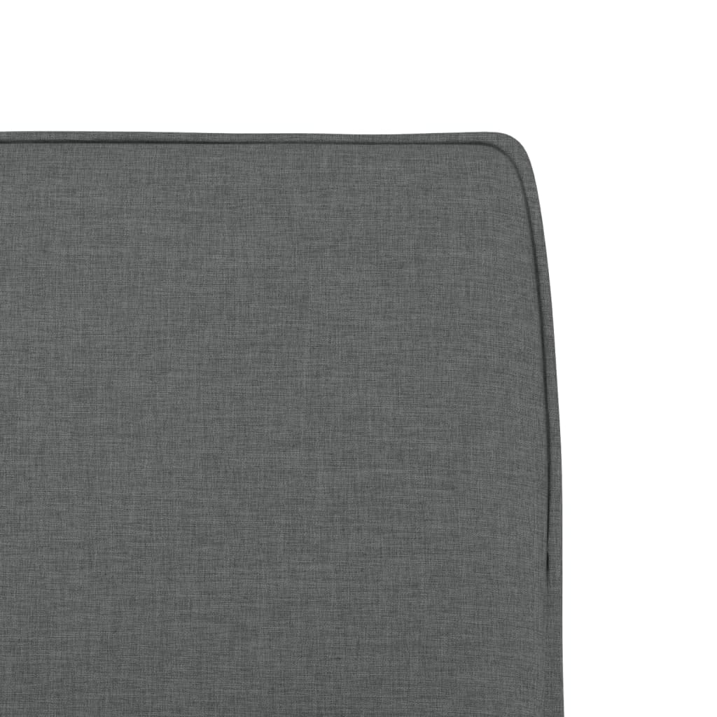 Poltrona Lounge da Salotto Grigio Scuro in Tessuto 52x75x76 cm