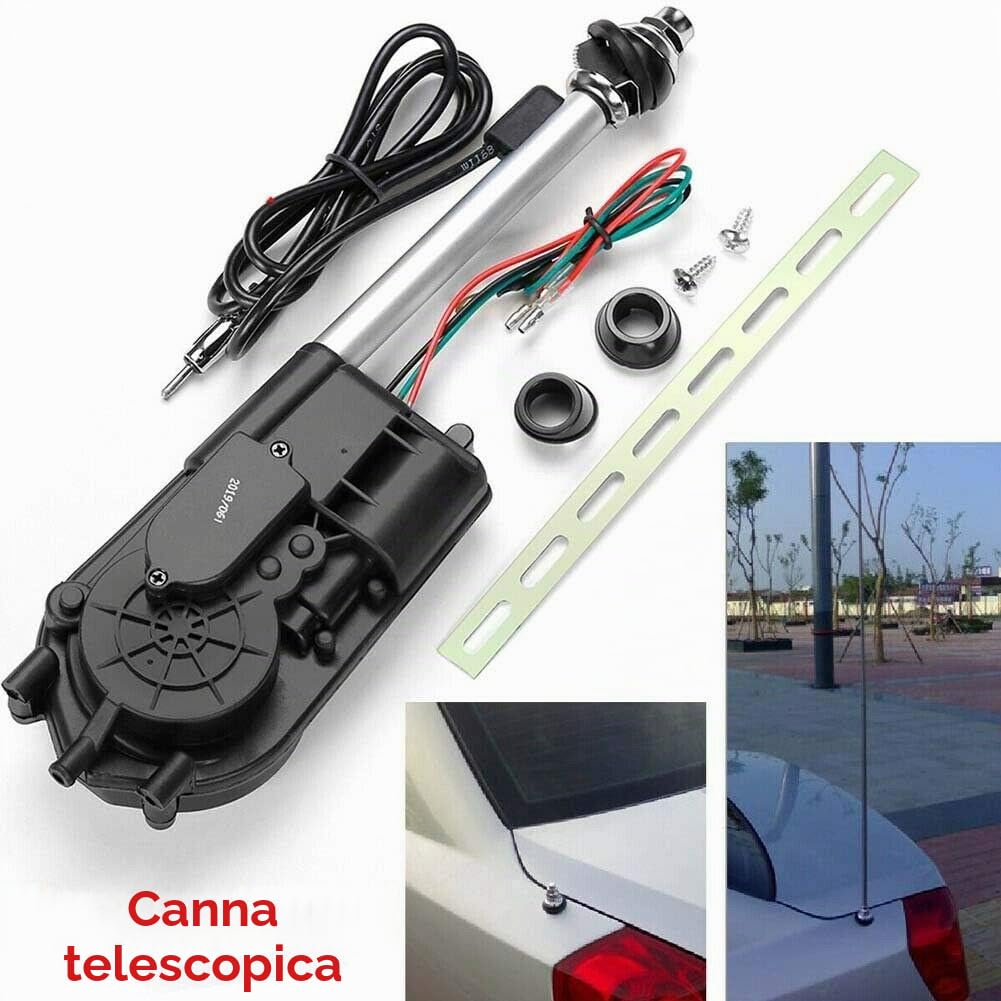 Antenna automatica elettrica universale auto SUV AM & FM Radio albero antenna 12V