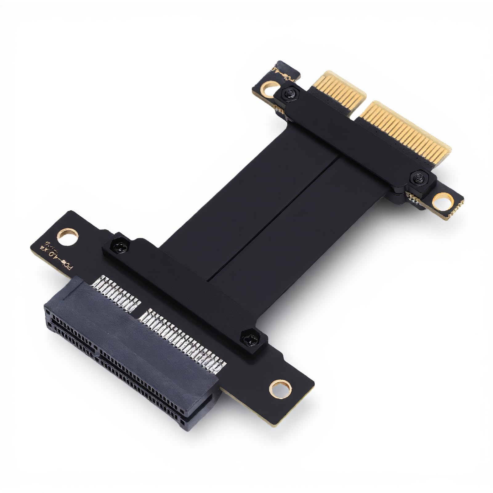 pcie 4.0 x4 riser cable, lossless graphics card extender for gpu m.2 wifi live wire, usb diskless boot acquisition cards, plug and play for pc case, ai application, server (5cm)