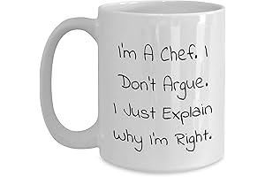 Chef Wise Words White Coffee Mug