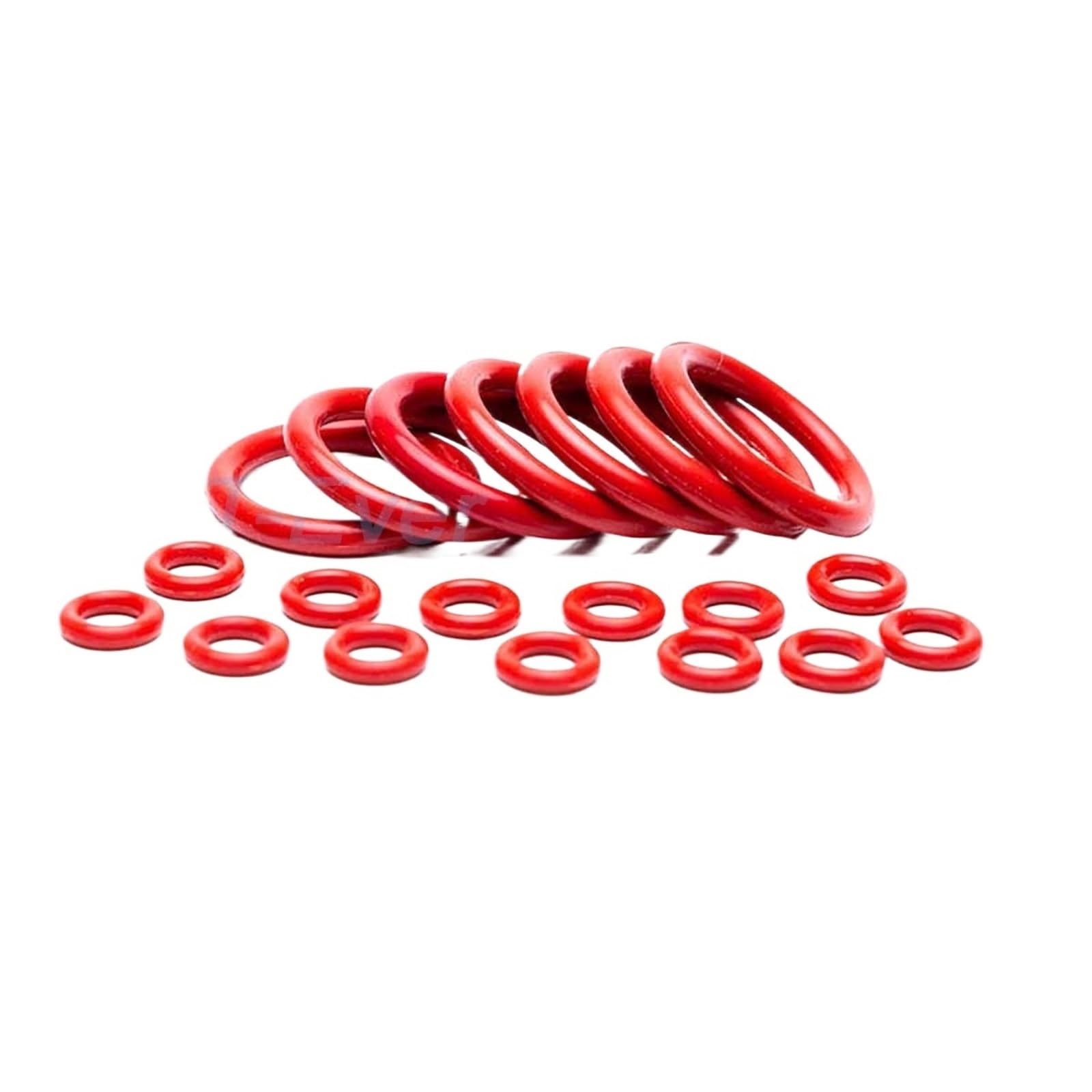 Junta tórica de silicona roja CS 5,3mm OD 30mm ~ 540,6mm arandela de junta tórica de silicona anillo de sellado de calidad alimentaria impermeable y aislado(OD 53.1mm (10Pcs))