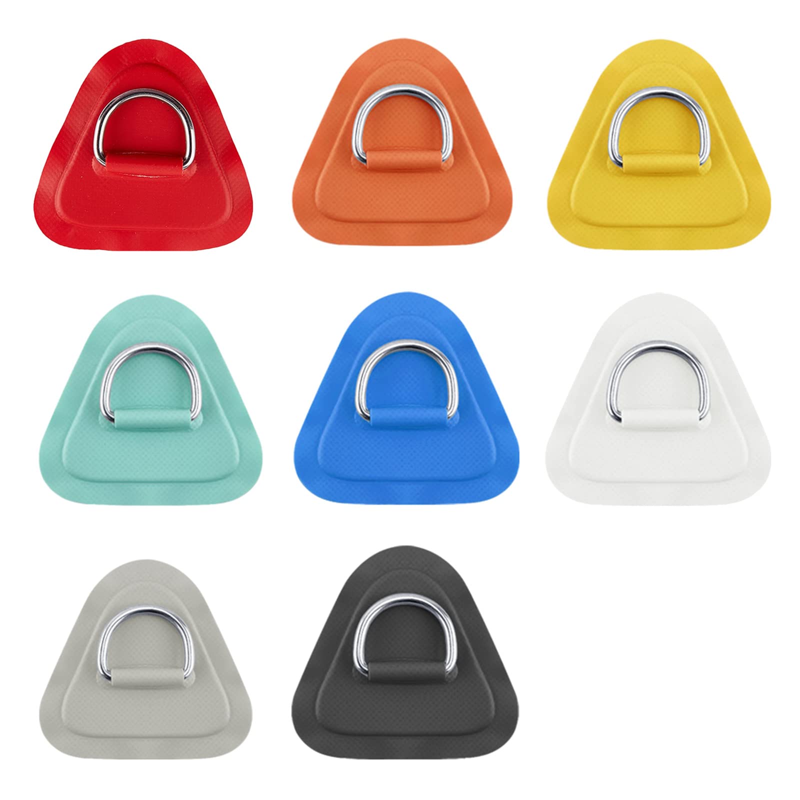 TOBWOLF Lot De 6 Patchs En Forme De D En Acier Inoxydable De 8