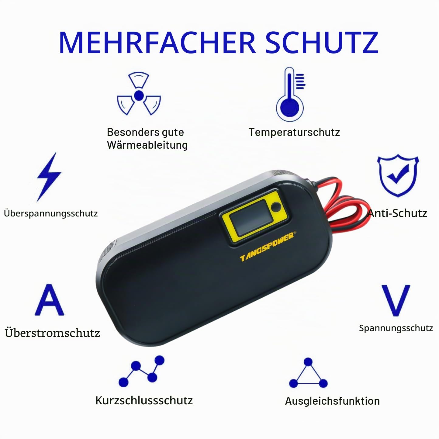 84V Ladegerät 8A Stromeinstellung Smart Charger mit Elektrofahrrad Auto Motorrad Roller E-Bike mit IEC13 Stecker Netzkabel Strom Kabel Schutzkontakt für 20S 72V Li-Ion Akku Hohe Leistung