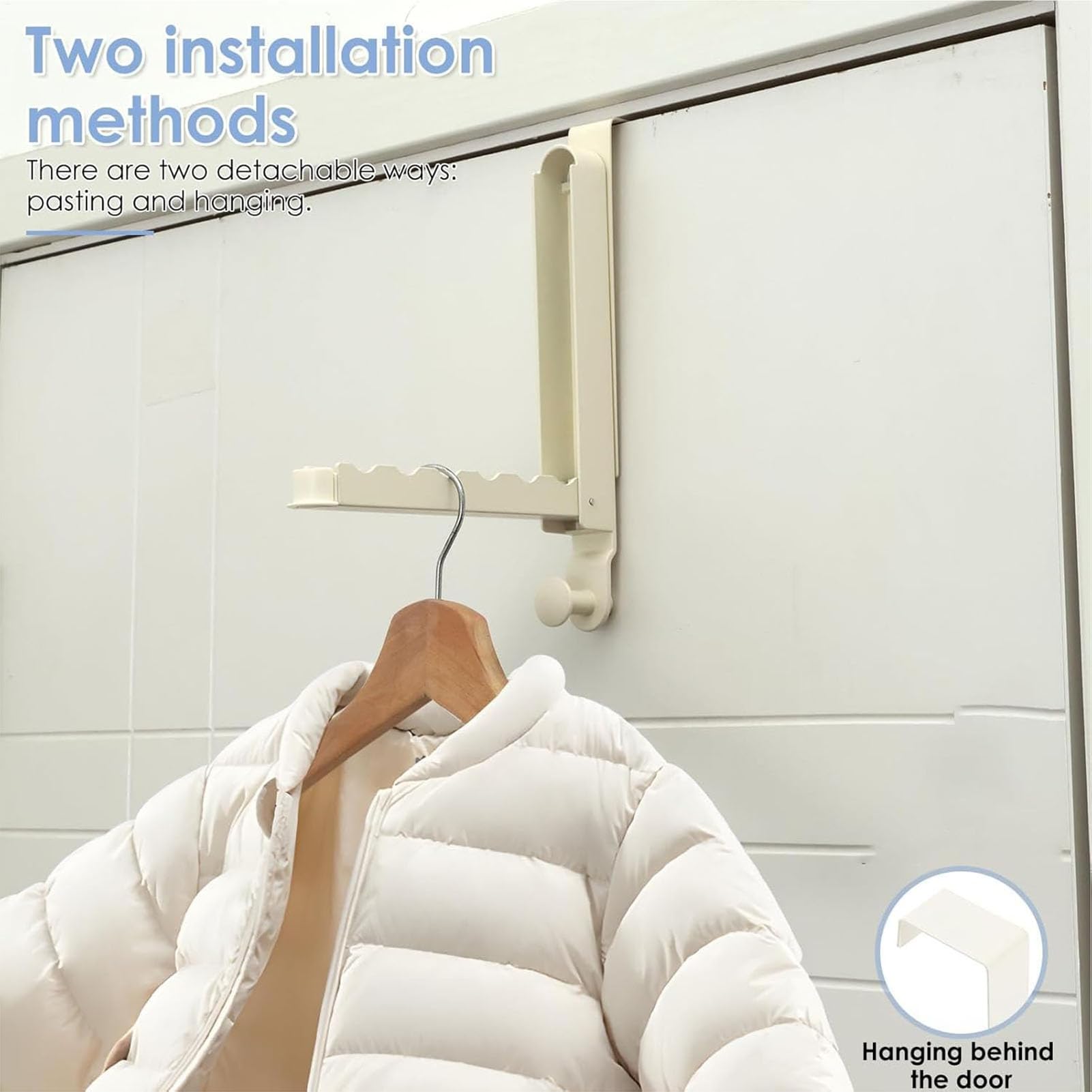 Percha de baño que ahorra espacio, telescópica multifuncional, plegable, secadora de ropa, montaje en puerta, ideal para baños pequeños, gris, D