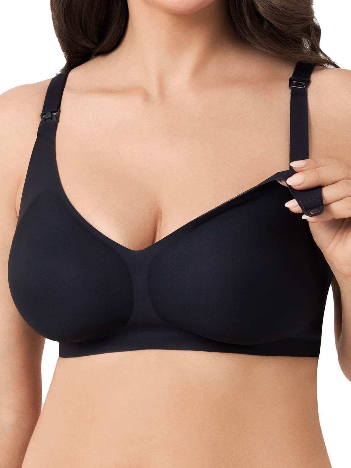 Reggiseno per allattamento senza ferretto, senza cuciture, reggiseno per gravidanza e sonno, morbido bralette imbottito, per allattamento e vita quotidiana