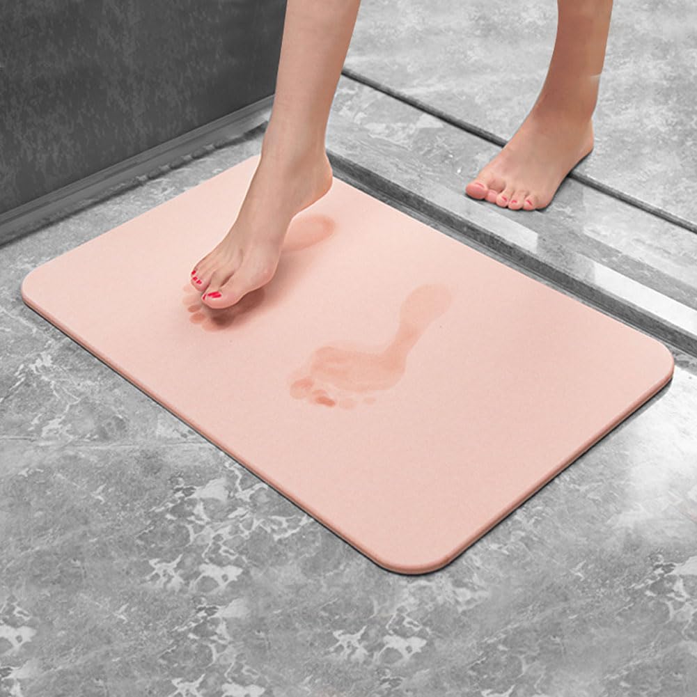 Tappetino Bagno, Tappeto Bagno Antiscivolo Tappetino Bagno Assorbente Tappeto Bagno Diatomite Green 60 * 39cm