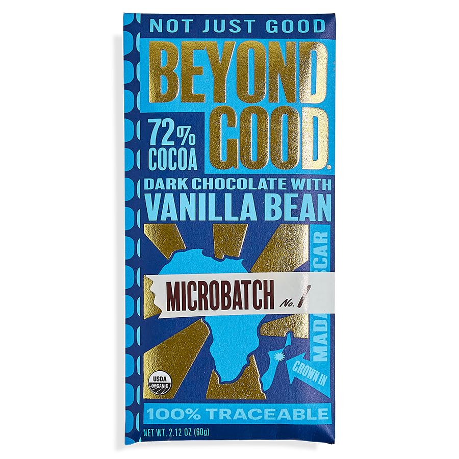 Beyond Good Chocolate Bars | 3 Pack 72% Cocoa Dark Chocolate with...