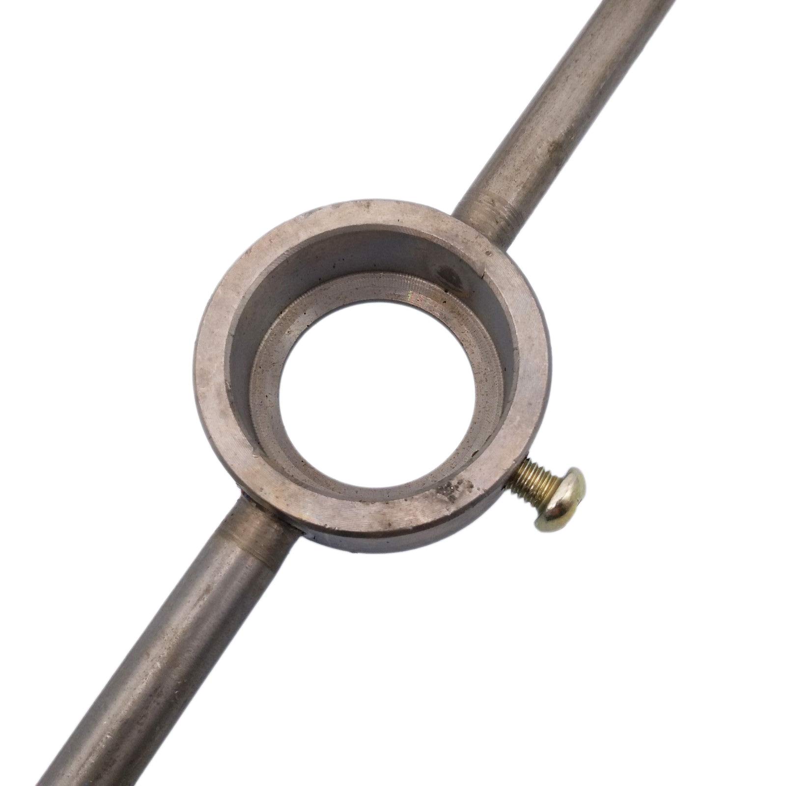 Kyuionty Heavy Duty Die Stock Maniglia Wrench, M12-M16 Metrico Rotondo Die Holder Per 38mm/ 1-1/2 Pollici OD Rotondo Die - Foto 8