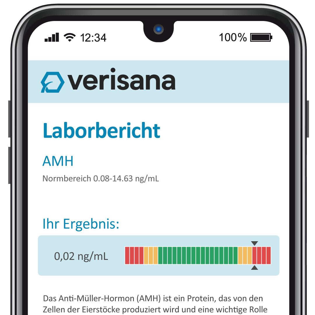 Test AMH pour femme - Évaluation et planification de la fertilité - Déterminez votre taux d'AMH dans le confort de votre maison - Verisana